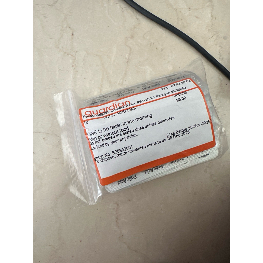 folic acid 5mg singapore