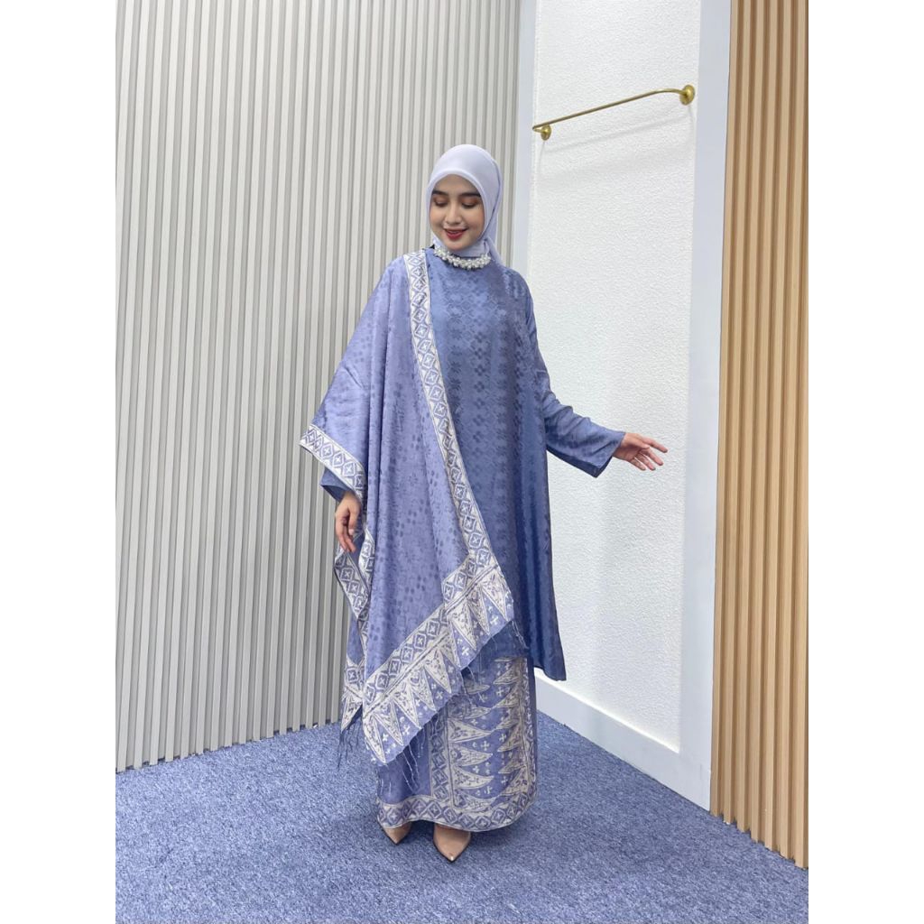 LAQUSE16ONESET ATASAN ROK BAHAN BATIK VISCOSE SEMI SUTRA PREMIUM