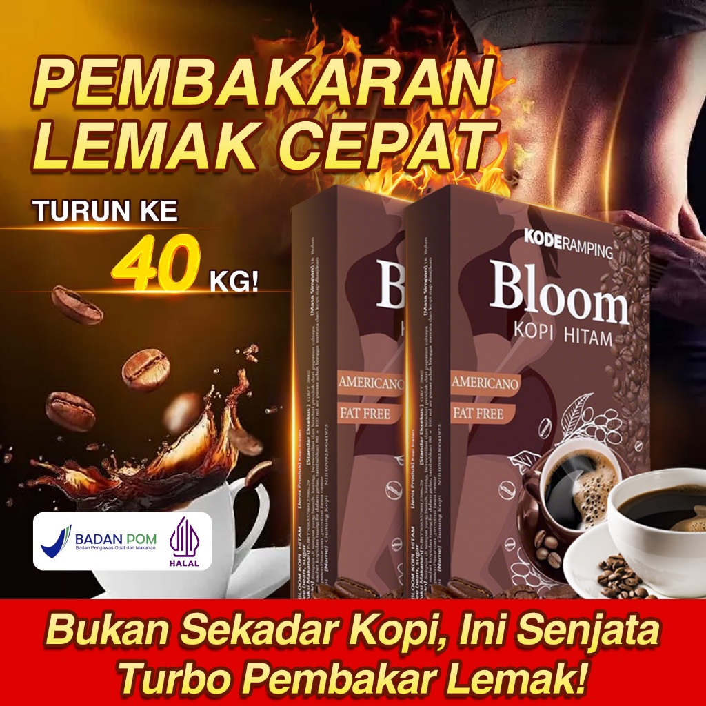 

KODERAMPING 21Days Coffee Americano-Bloom Kopi Hitam Arabika(12Sachet/Box) Halal