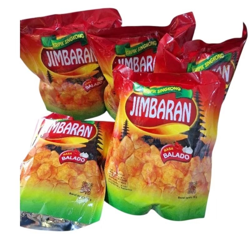 

JIMBARAN KERIPIK SINGKONG 1 PACK ISI 5 BUNGKUS/ KERIPIK JIMBARAN