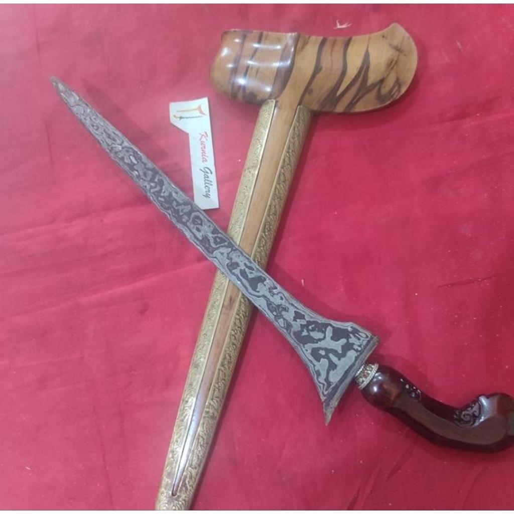 Keris Langka Pamor Tebu Kineret sepuh