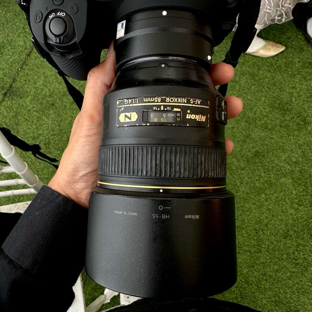 lensa nikkor / nikon 85mm f1.4 nano fullset