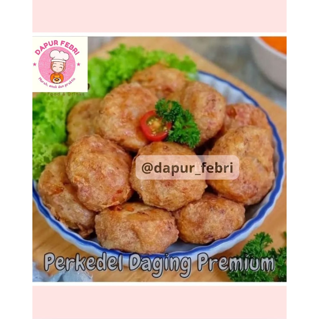 

Perkedel daging froozen food praktis enak murah