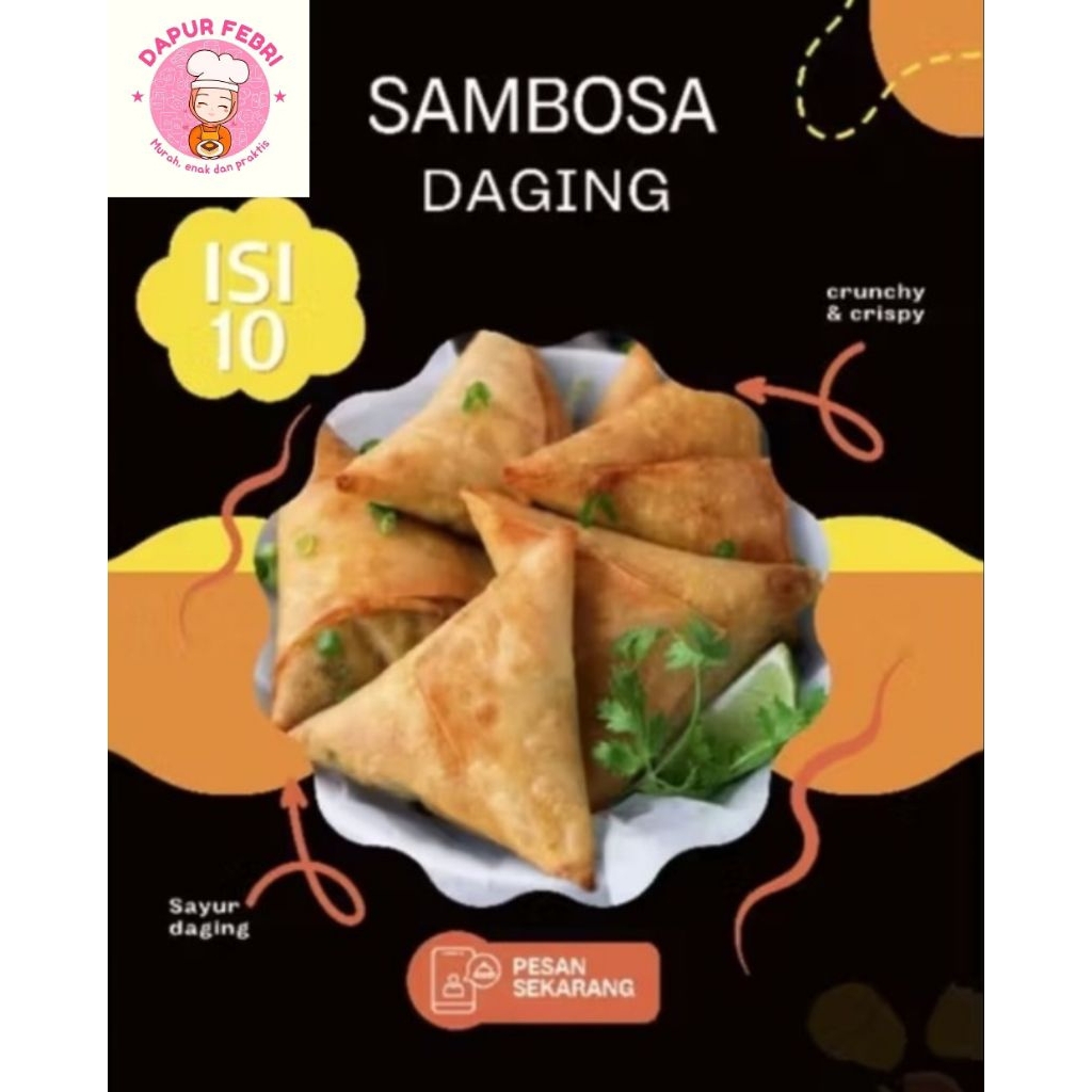 

Sambosa isi daging sayur froozen food praktis enak murah
