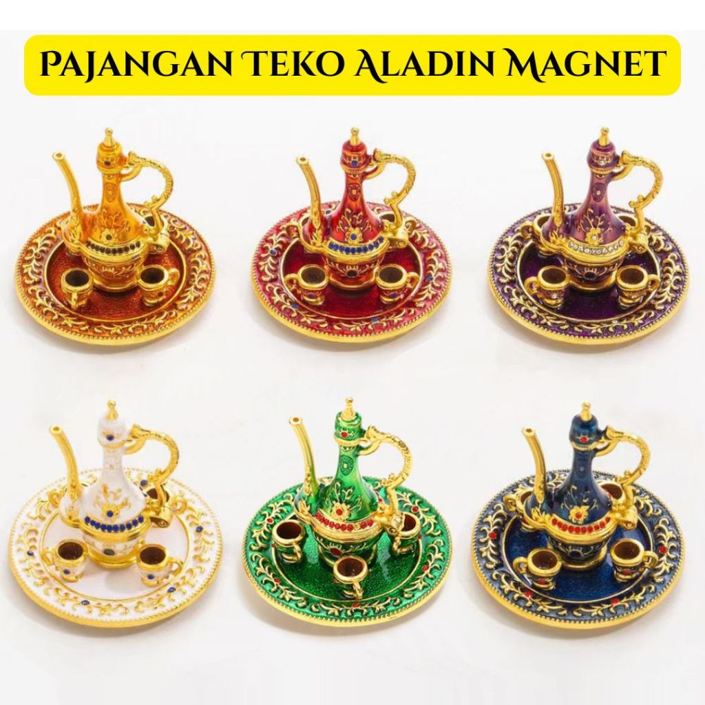 HHS Pajangan Teko Aladin Magnet Miniatur Teko Aladin