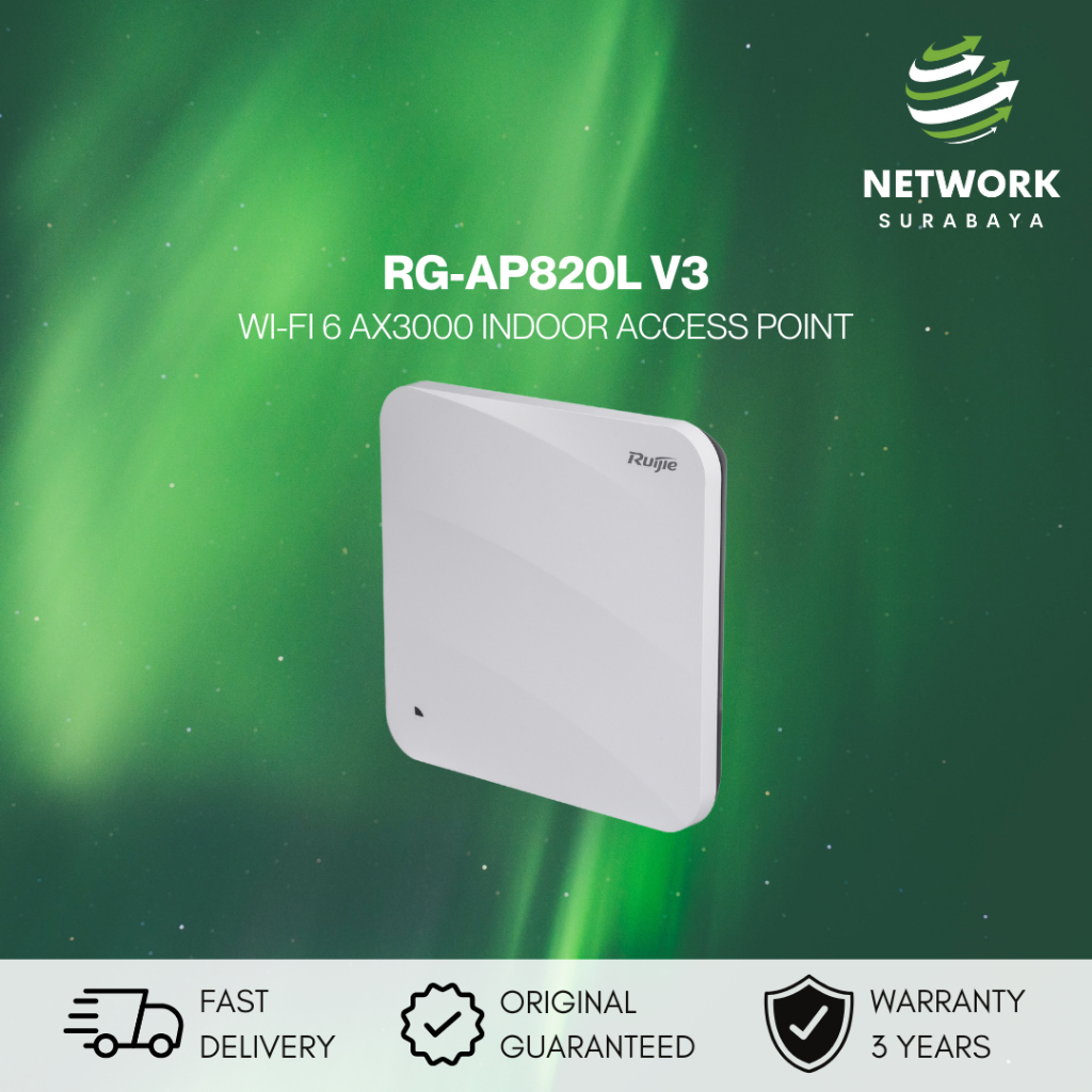 RUIJIE REYEE RG-AP820L V3 RUIJIE ENTERPRISE WI-FI 6 INDOOR ACCESS POINT