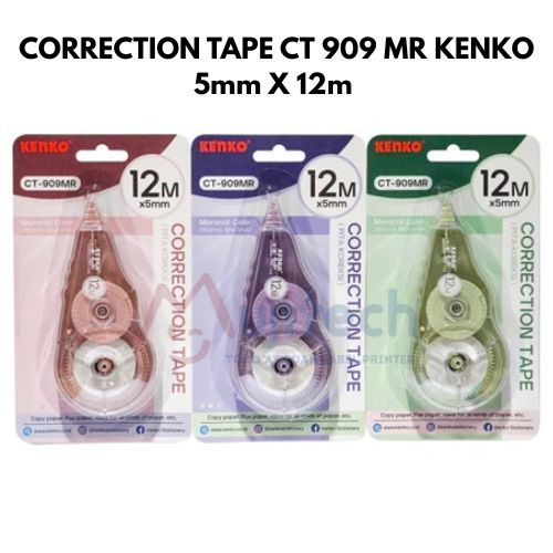 

KENKO CT 909MR 5mmx12m TIP X KERTAS CORRECTION TAPE TIPEX