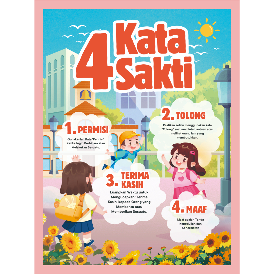 POSTER KELAS BANNER BUDAYAKAN 5S TATA TERTIB KELAS PERATURAN