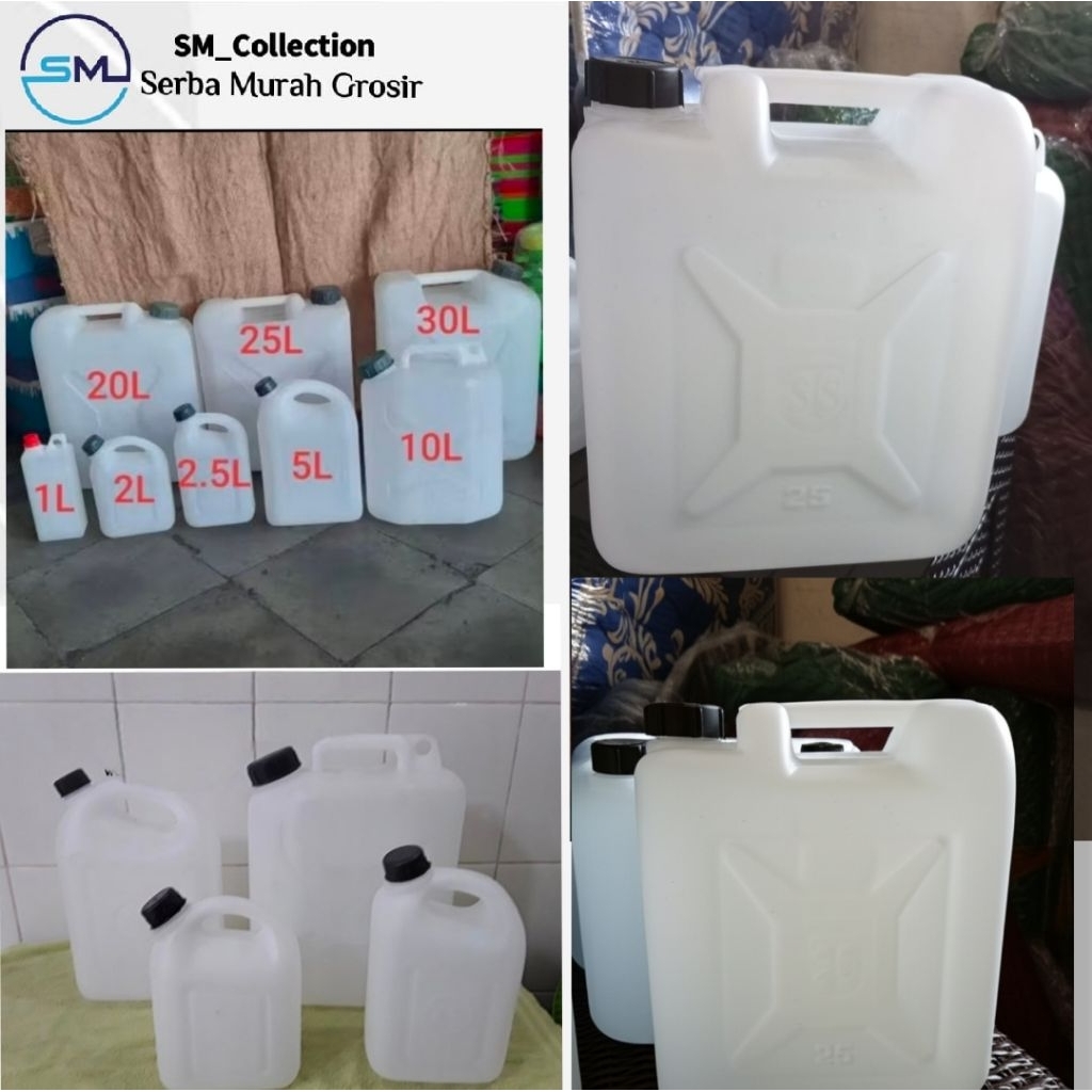 jerigen air/jerigen polos/jerigen putih sts