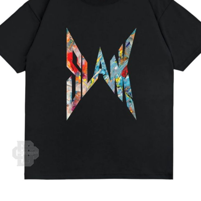 Kaos Slank Kampungan Paint  - Tshirt Slank - Kaos  Pria Wanita Lengan Pendek Hitam Unisex -  Kaos Di