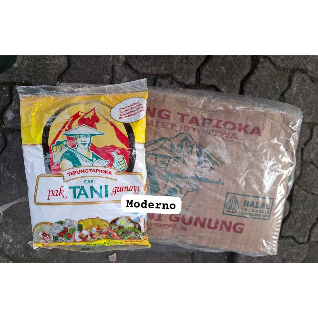 

Rose brand tepung Tapioka cap pak tani gunung 500gr perkarton isi 20