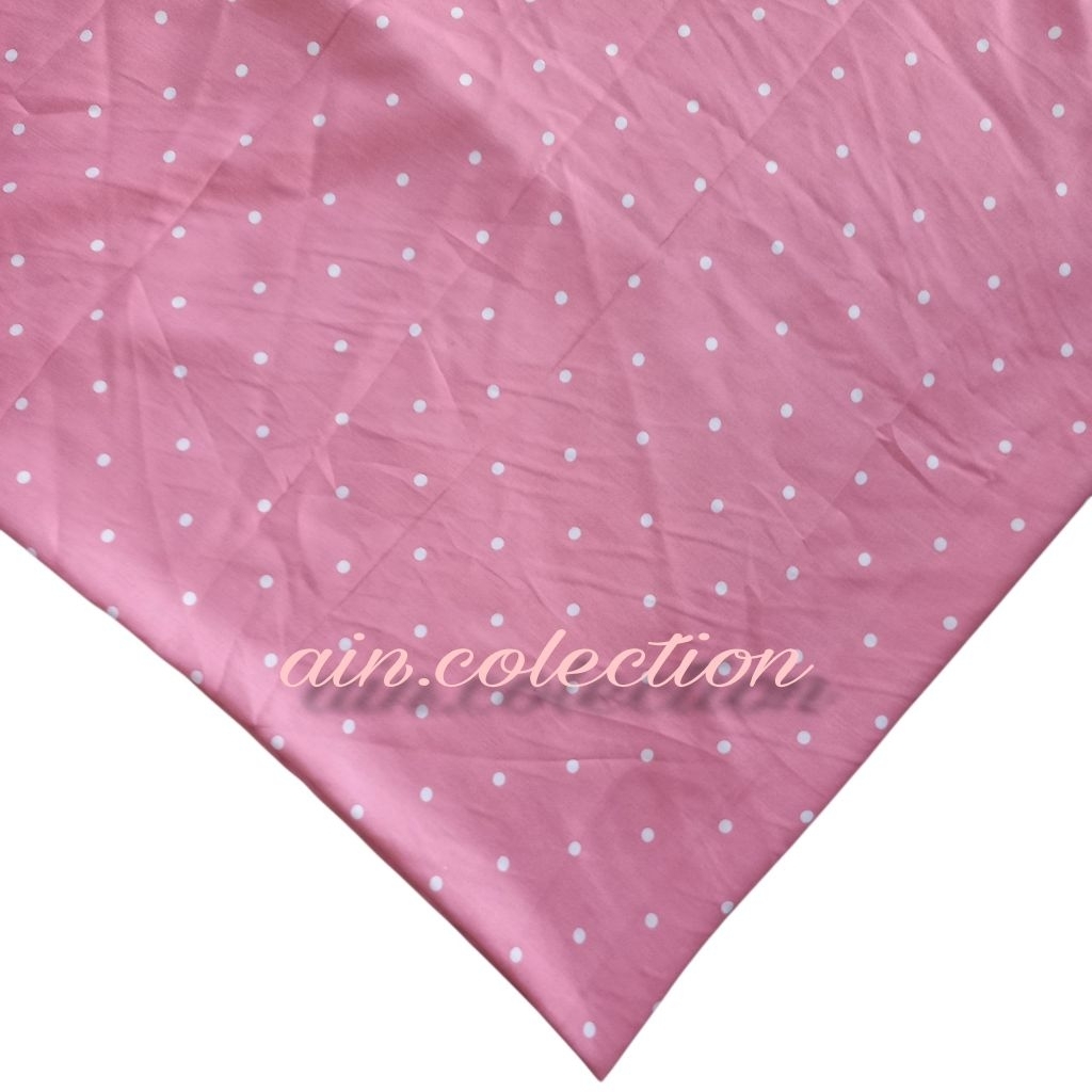 Kain Rayon Viscose Motif Polkadot Terbaru