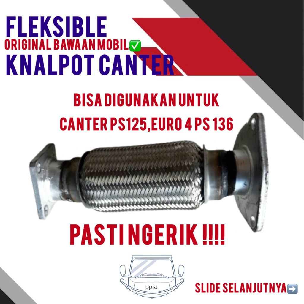 Fleksible Canter Original Bawaan Mobil Fleksible Canter Euro 4 Ori Fleksible Knalpot Canter Ps125 Or