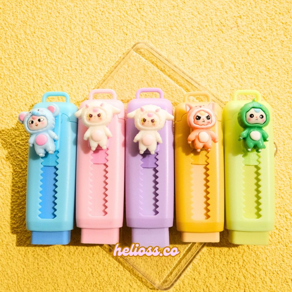 

PENGHAPUS PENSIL BABY THREE SLIDING ERASER PENGHAPUS CUTTER KARAKTER BABY THREE SUPER IMUT CUTE TERMURAH ERASER UNIK HELIOSSCO