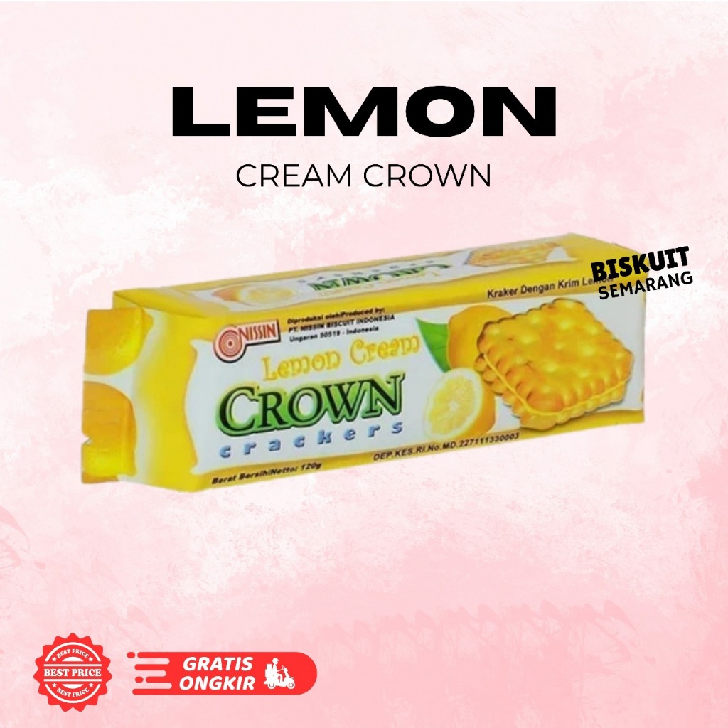 

Nissin Lemon Cream Crown Crackers 120gr BISKUIT SEMARANG