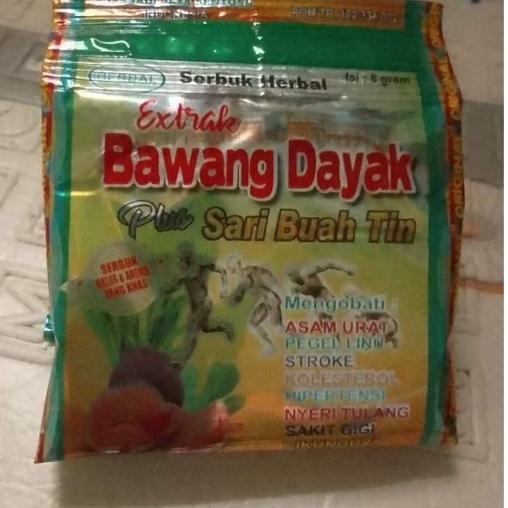 

jamu bawang Dayak ( 10 sachet )