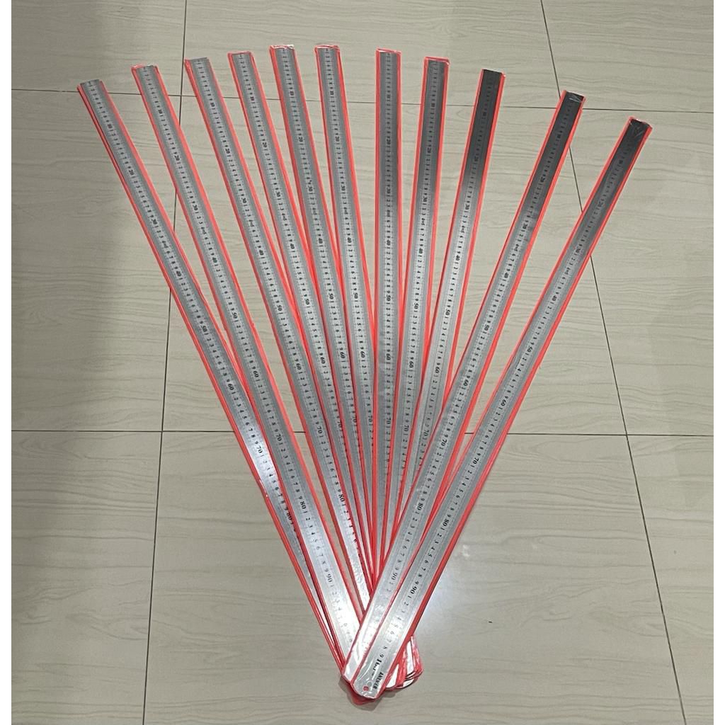 

harga 1pcs rol penggaris plat 100cm // penggaris meter besi tebal 1mm panjang 1meter