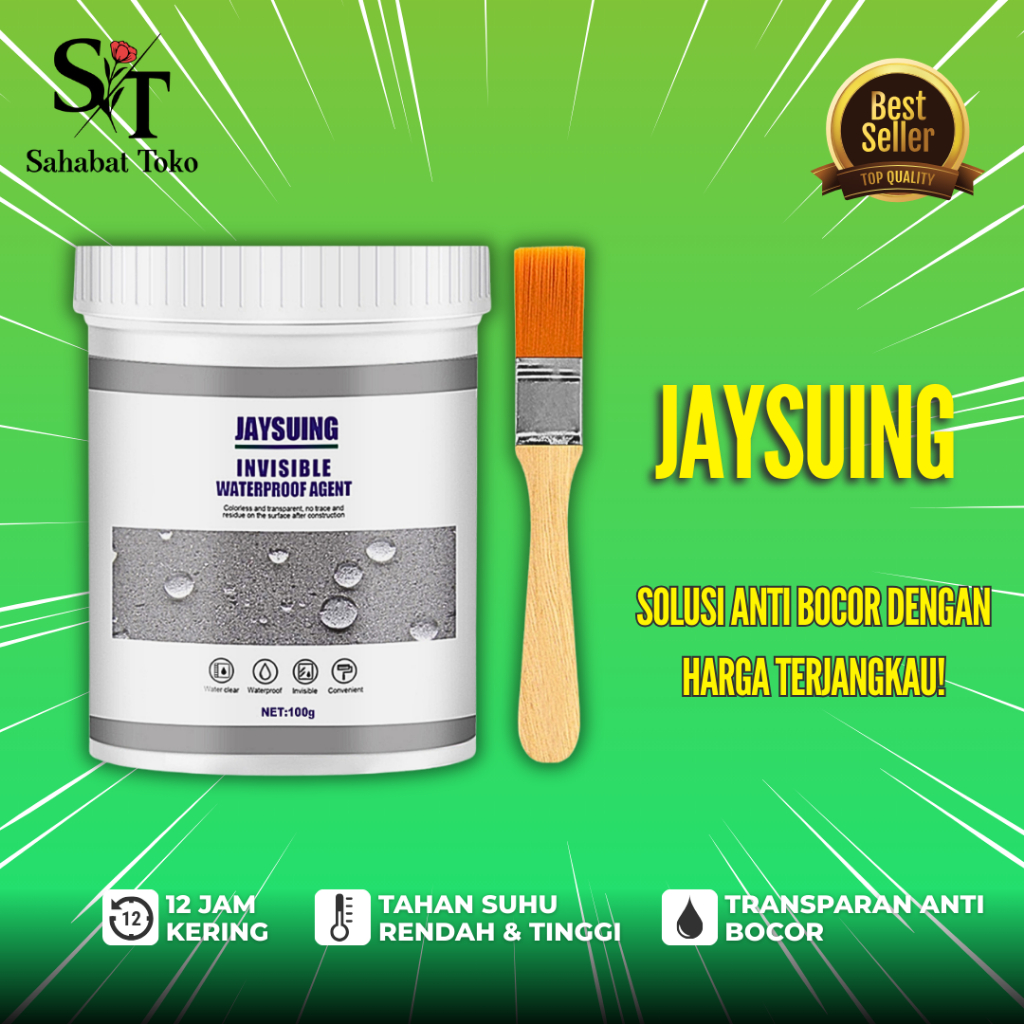 Jaysuing Lem Sealant Gel Aquaproof Anti Bocor Rembes Air Pelapis Penambal Perekat Transparant Bening