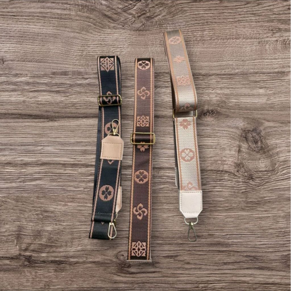 Tali Tas Selempang Wanita Webing Tebal ACC gold panjang 125 cm lebar 4 cm terlaris