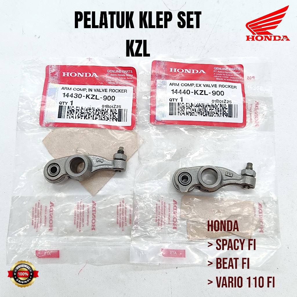 Pelatuk Klep Set KZL Asli Original Motor Honda Beat Fi Scoopy Spacy Fi Klep Set KZL