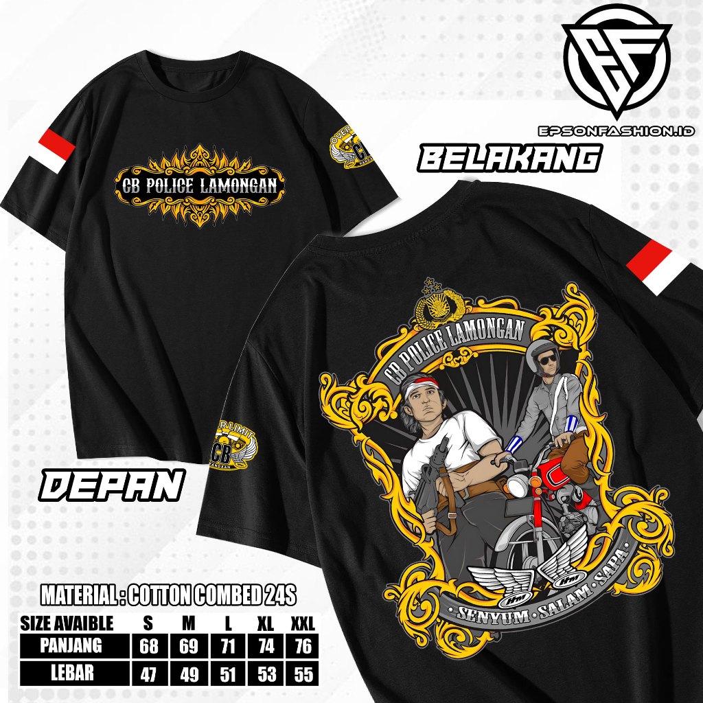 Kaos CB Police lamongan ORIGINAL