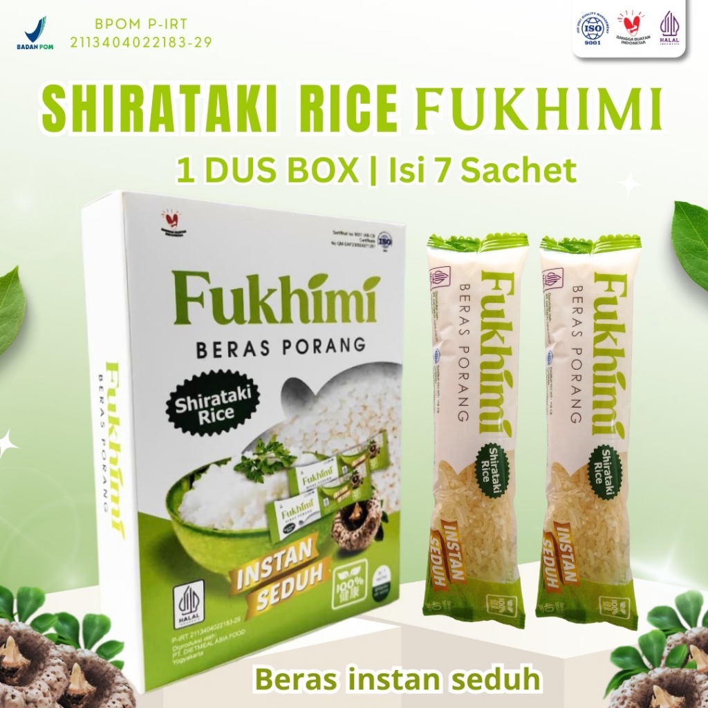 

Fukhimi Beras Porang Seduh Kemasan Dus Box Isi 7 Sachet