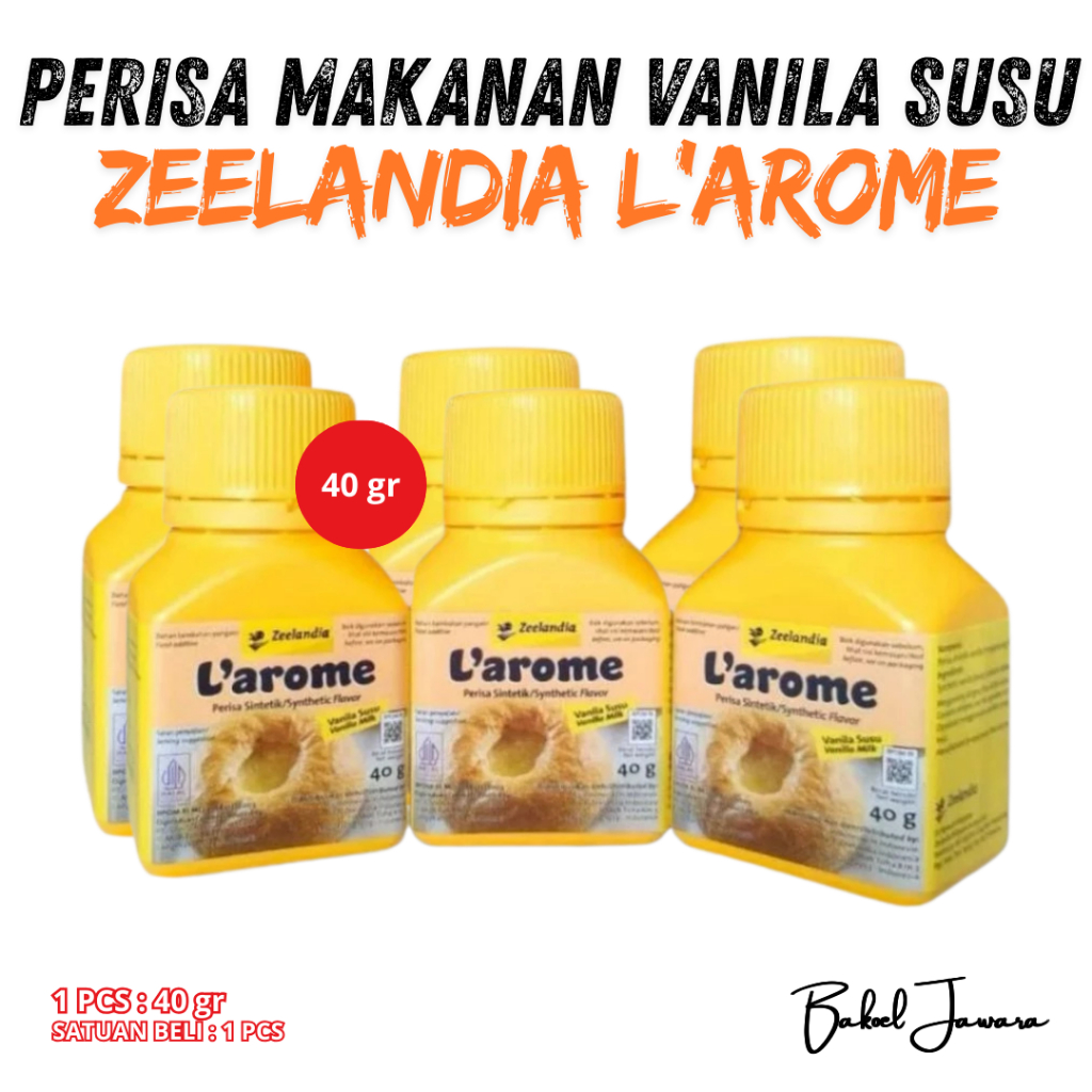 ( 1 PCS ) ZEELANDIA L'AROME Perisa Pasta VANILA SUSU PANDAN LAROME ESSENCE / ATHENA EGG WASH 40 60 g