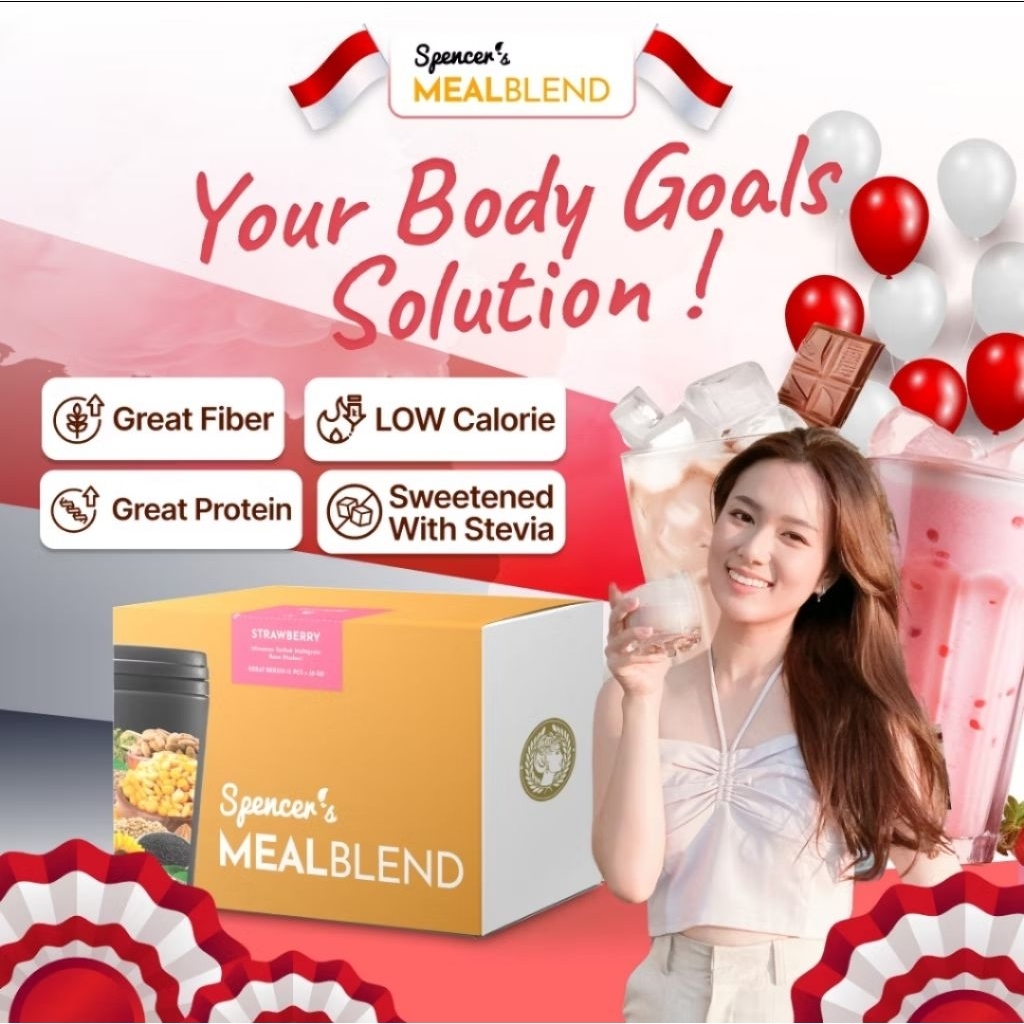 

Spencer's MealBlend N Meal Replacement DenganNutrisi Alami Dengan Seimbang Tanpa Gula Tambahan