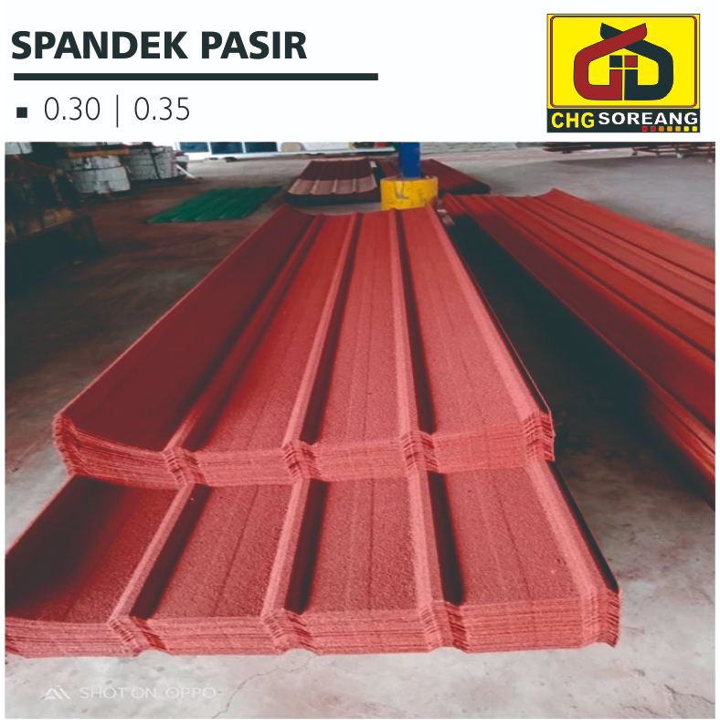 ATAP SPANDEK PASIR TEBAL 0,35 MM