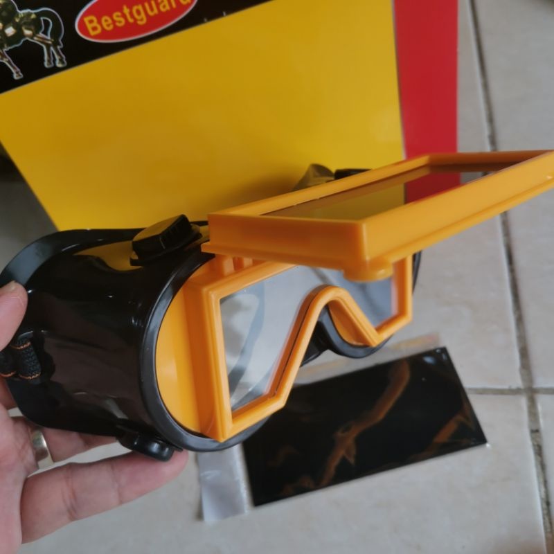 Kacamata Las Gerinda Buka Tutup Model Kotak Kacamata Las Buka Tutup Safety Welding Goggles