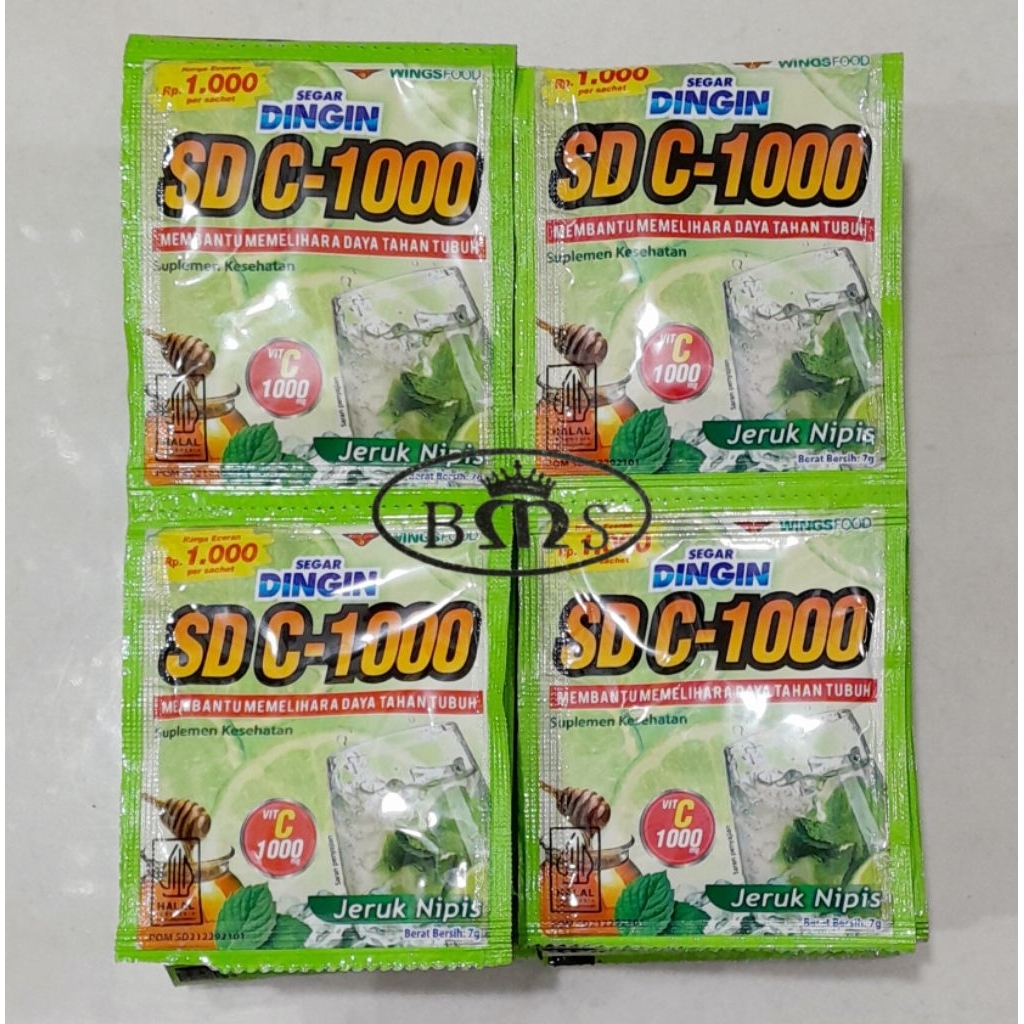 

SEGAR DINGIN SD C-1000 Jeruk Nipis Rentengan @7gr x 12