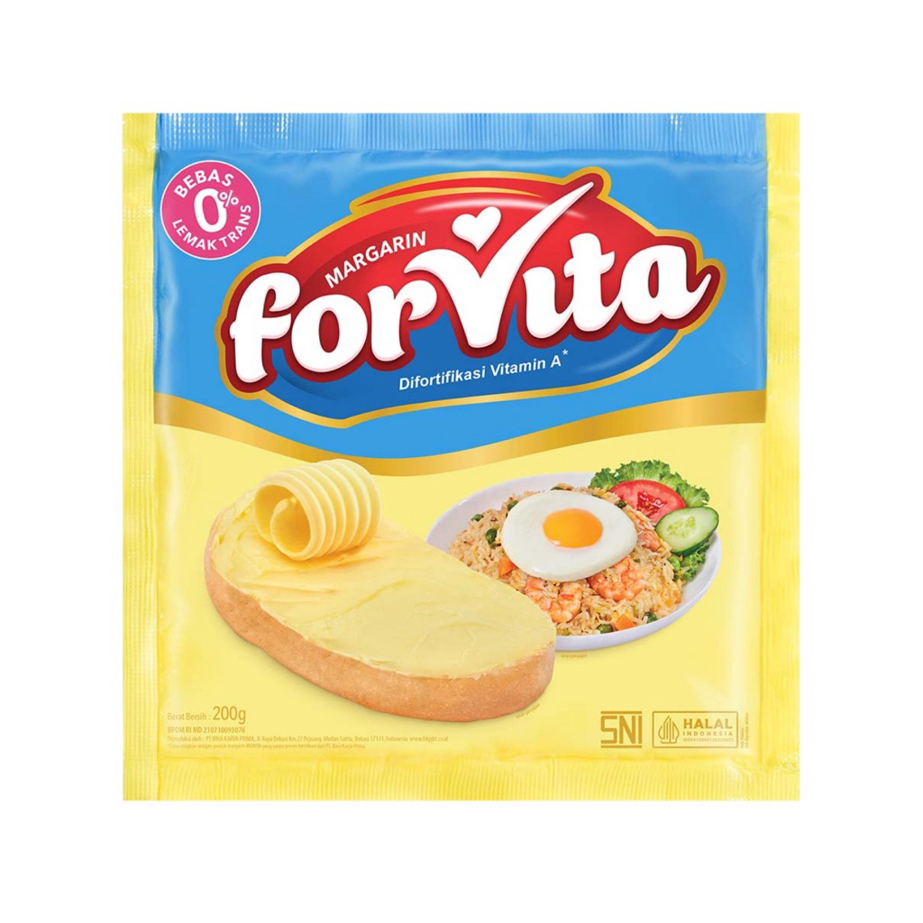 

Margarine / Mentega Sachet Forvita 200 gram
