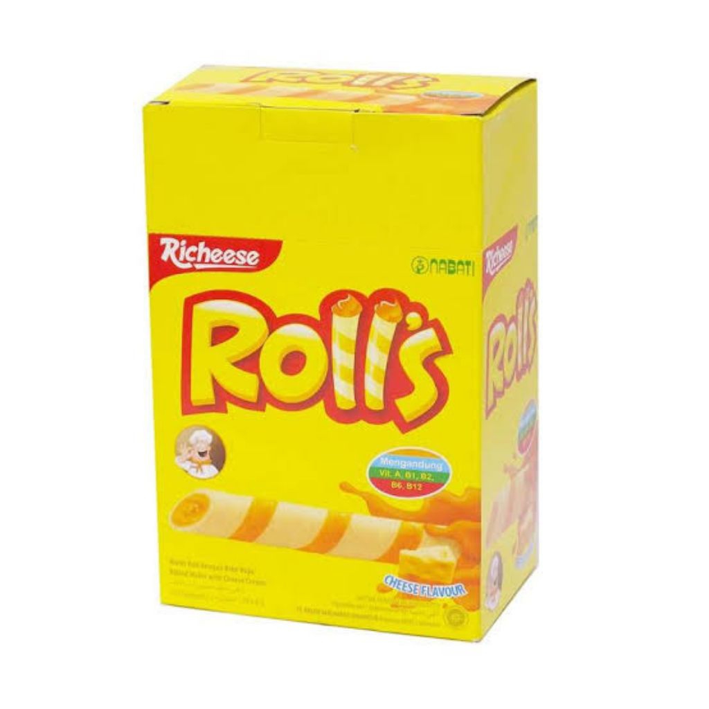 

Nabati Rolls Richeese Box Isi 20's – Renyah, Creamy & Keju Banget!