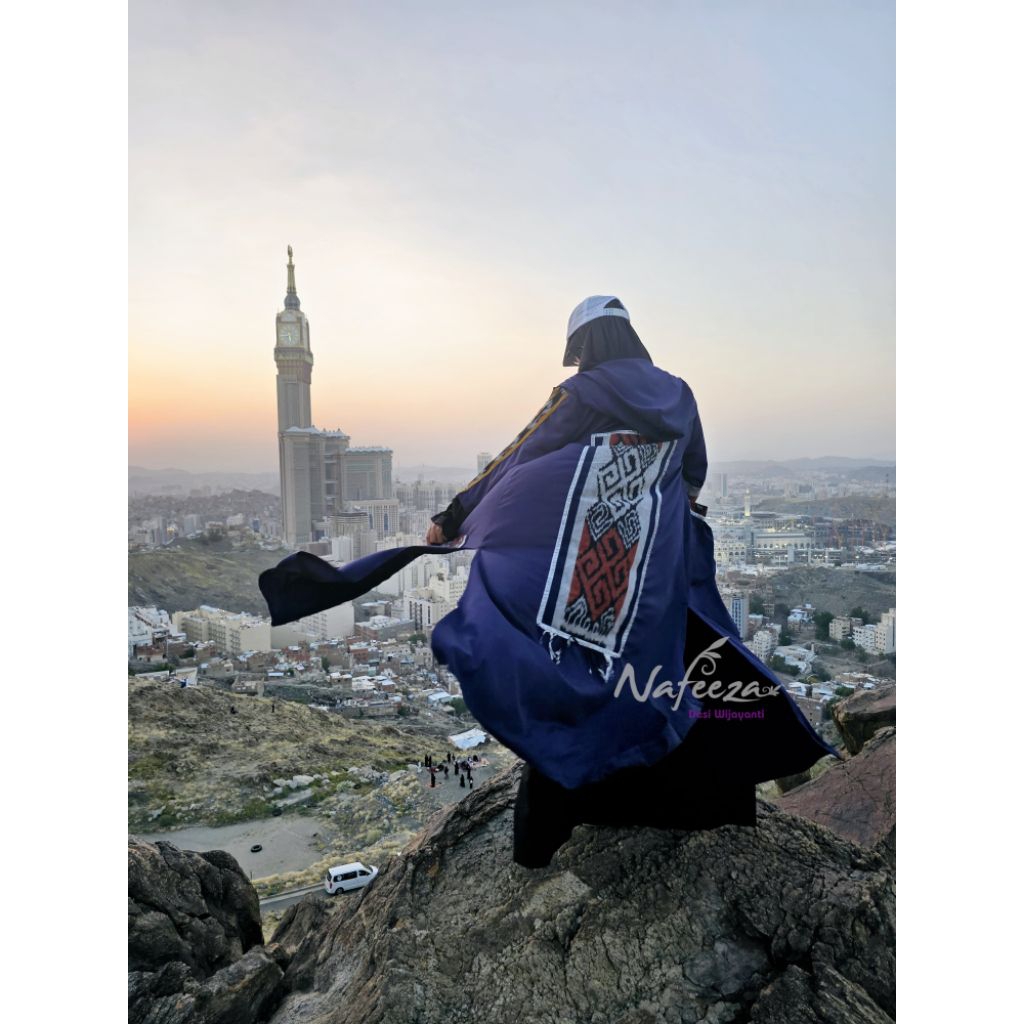 Outer Blazer Cardigan Tenun Etnik Vest Long Outer Tunik Outerwear Kombinasi