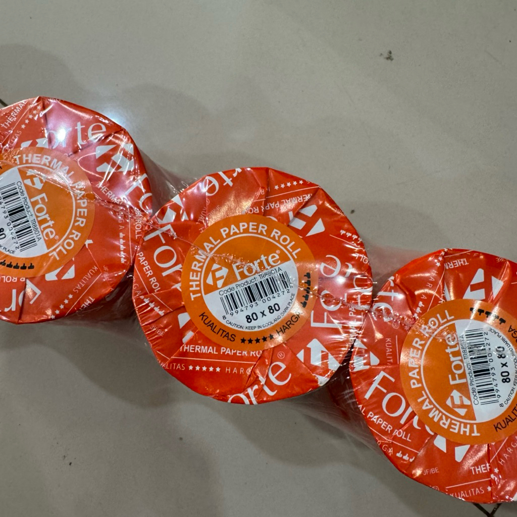 

PERSLOP ISI 5 FORTE KERTAS THERMAL 80x80 struk kasir