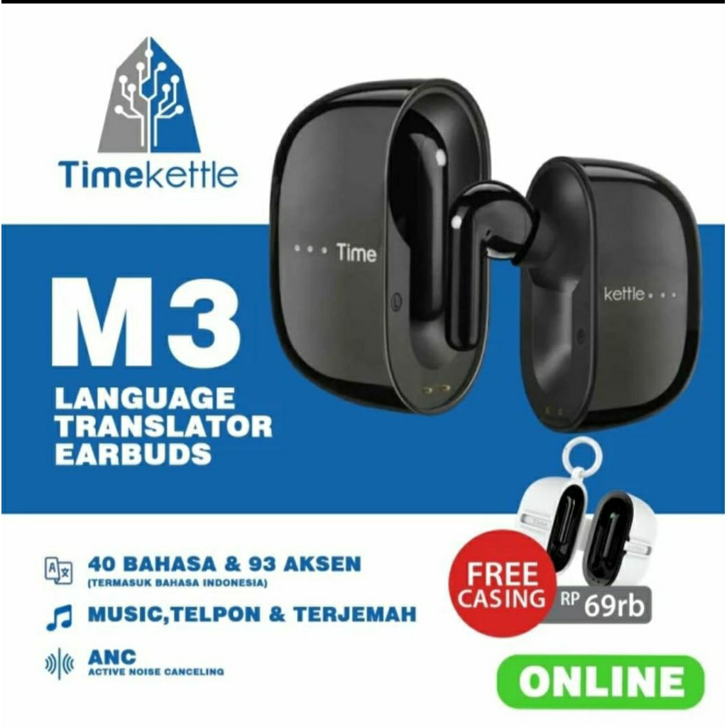 TimeKettle M3 Translator Earbuds (ONLINE)