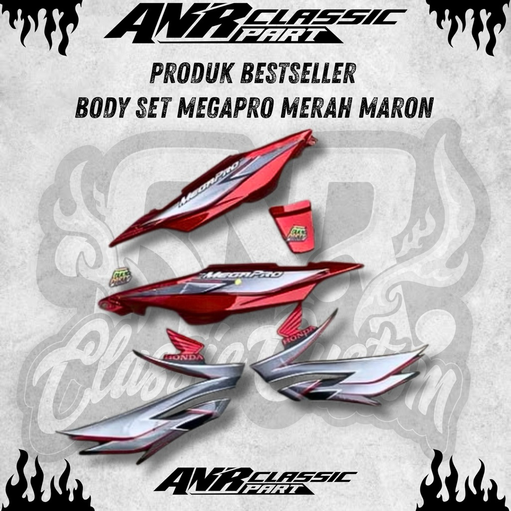 Body Honda Megapro Primus Cover Body Honda Megapro New Mp Primus Megapro primus merah