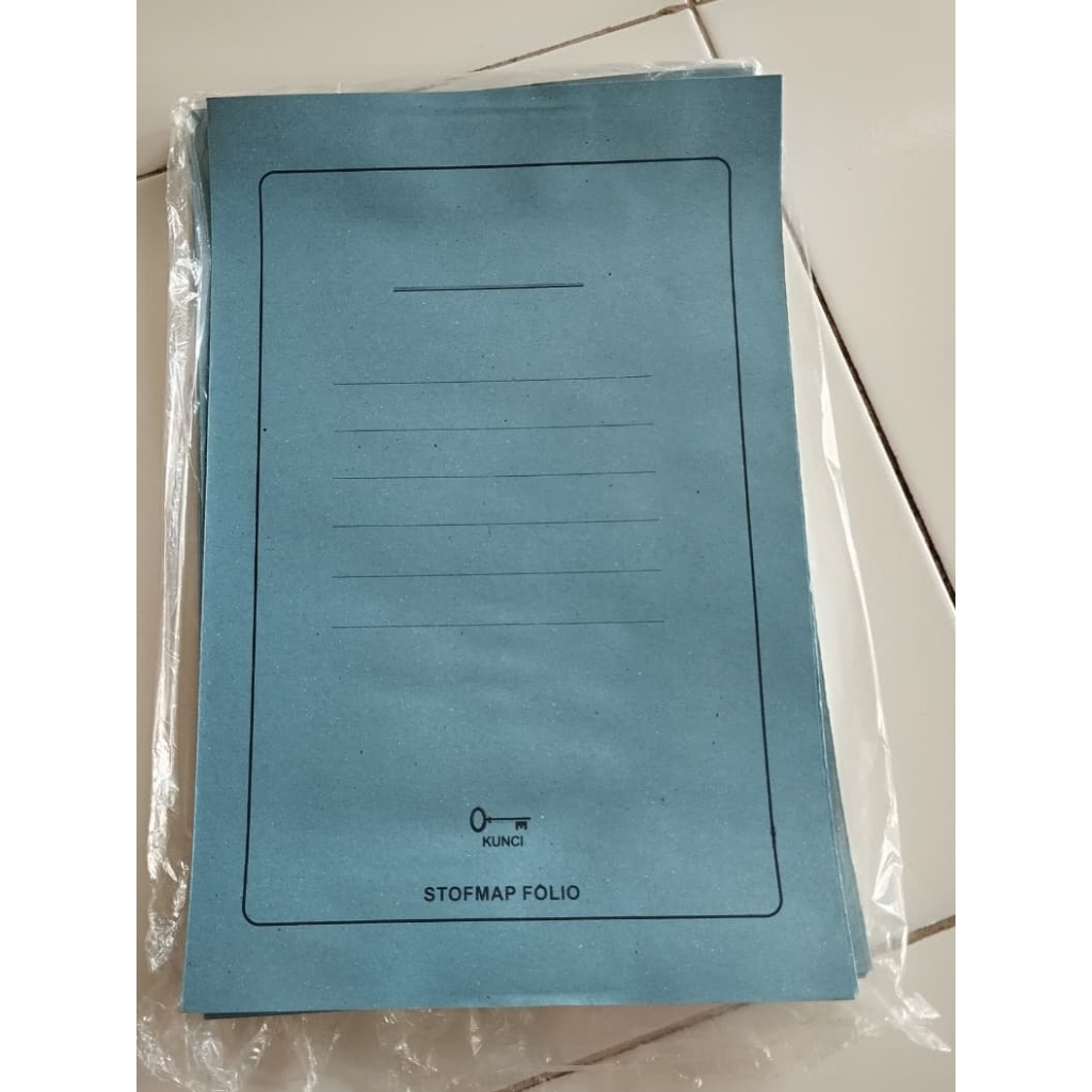 Map biru - Map kertas