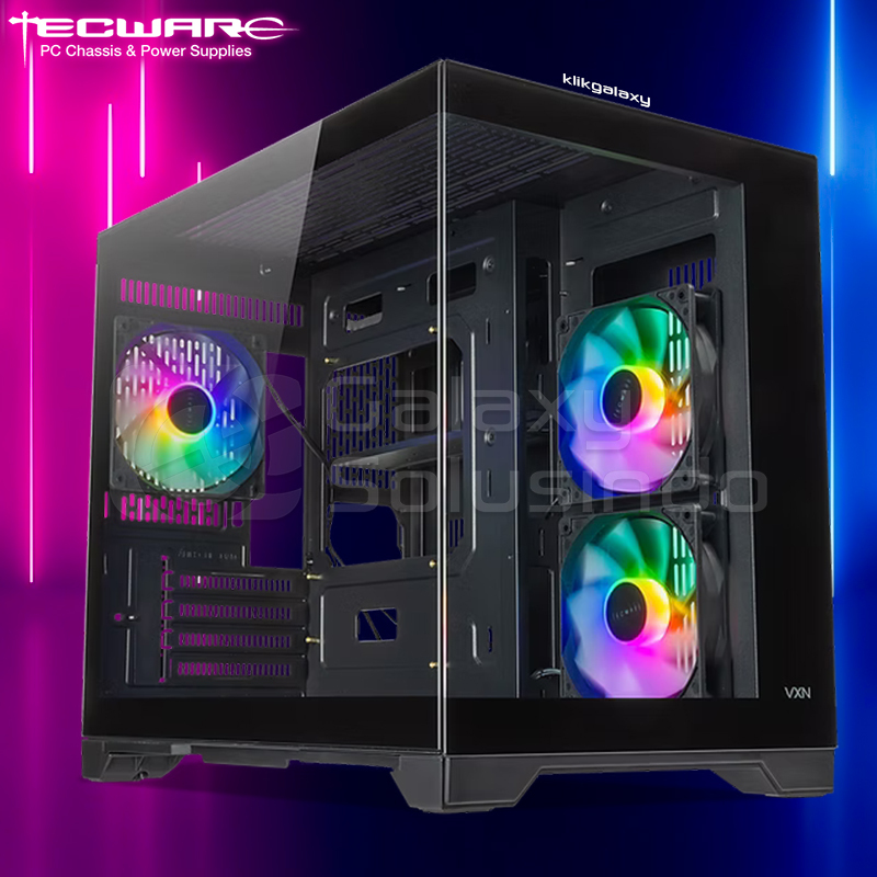 TECWARE VXN EVO PRO Dual Tempered Glass M-ATX Gaming Case - GK