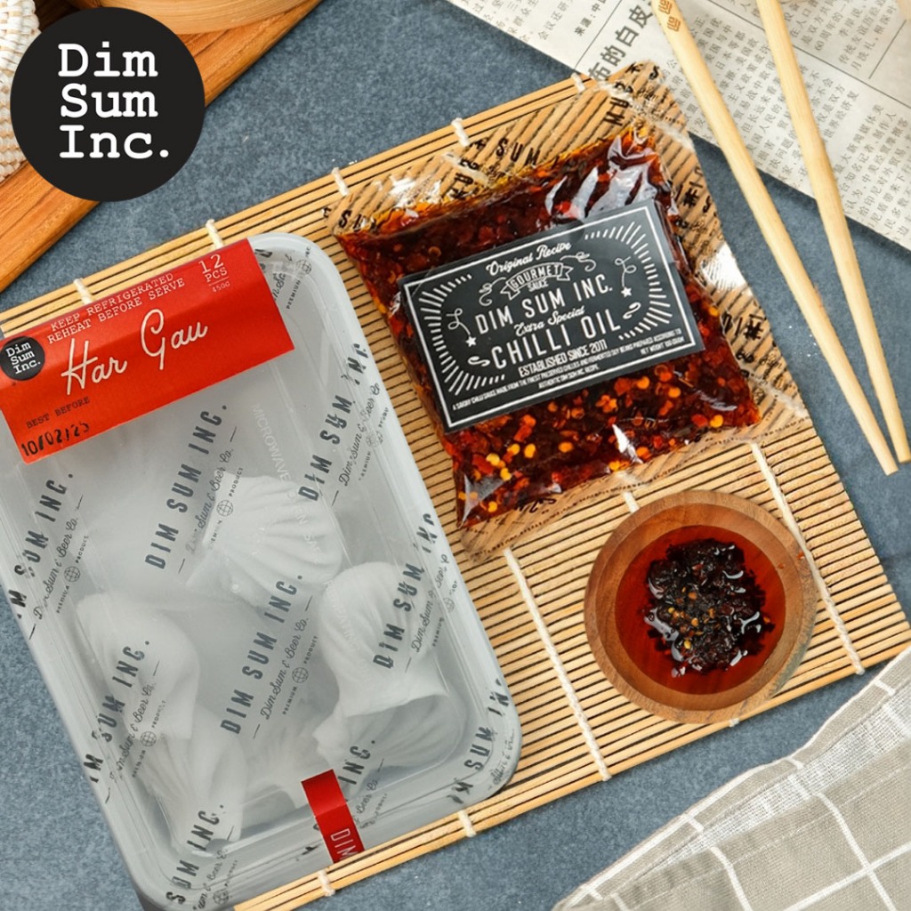 

Chili Oil Sachet x Hakau / Har Gau / Har Gao | Paket Special Bundling Dimsum Inc