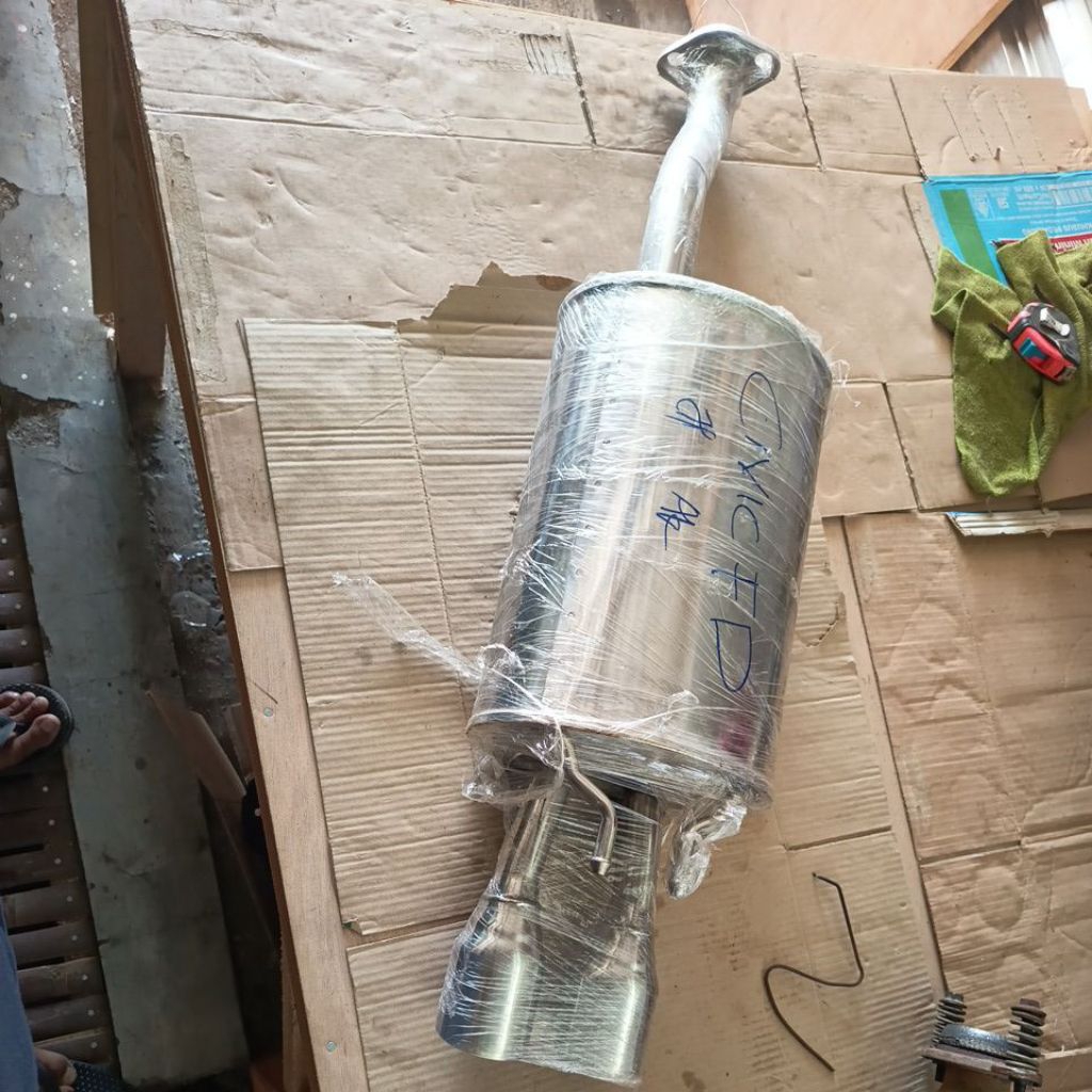 Tabung knalpot standr civic fd