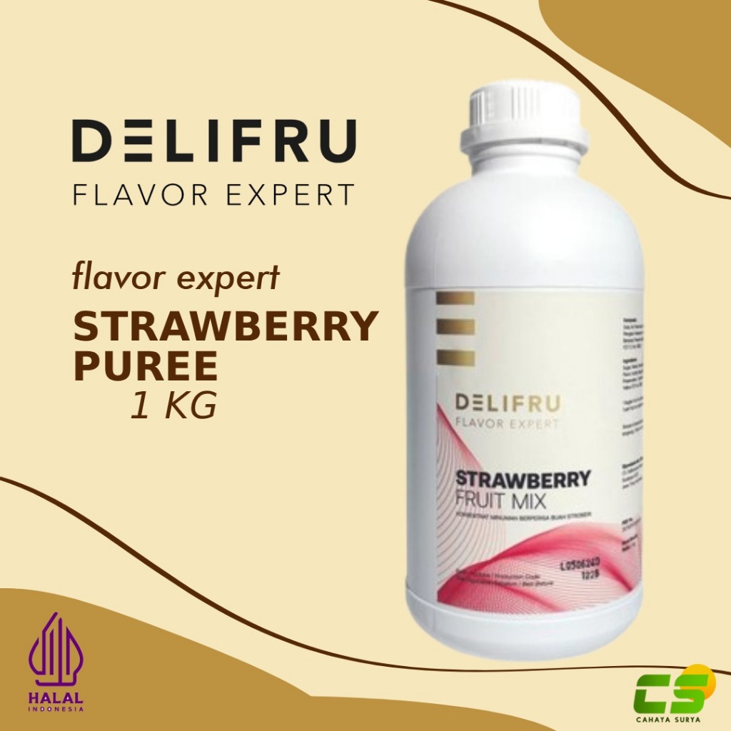 

Delifru Sauce/Saus Puree - Strawberry 1 kg