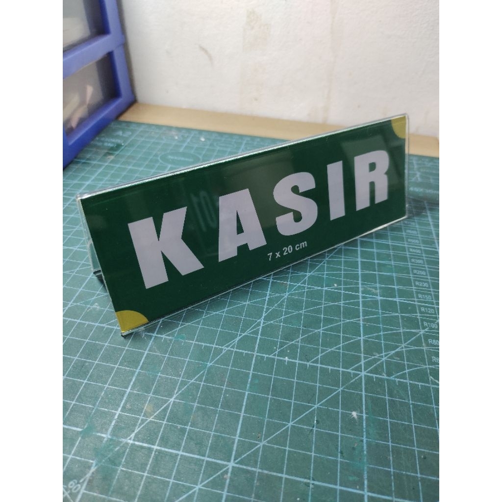 

Akrilik Kasir (Ready) Sudah termasuk Cetak