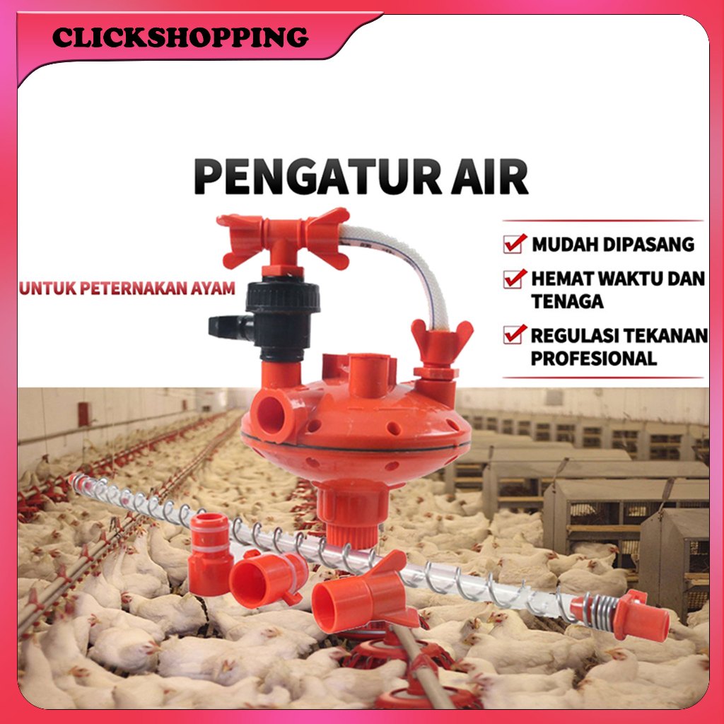 Regulator Nipel Regulator Nipple Regulator Air Penurun Tekanan Air Nipple Peralatan Peternakan Ayam 