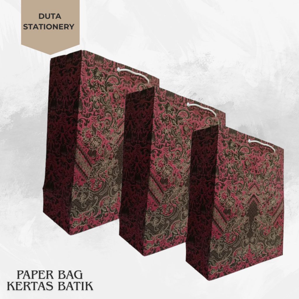 

12 PCS PAPER BAG KERTAS || TAS KERTAS BATIK