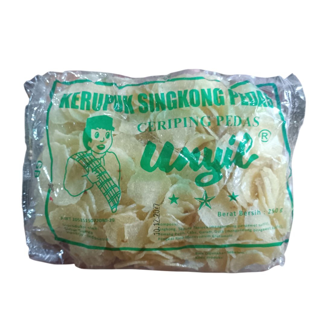 

Kerupuk Singkong Pedas Unyil 250gr Krupuk