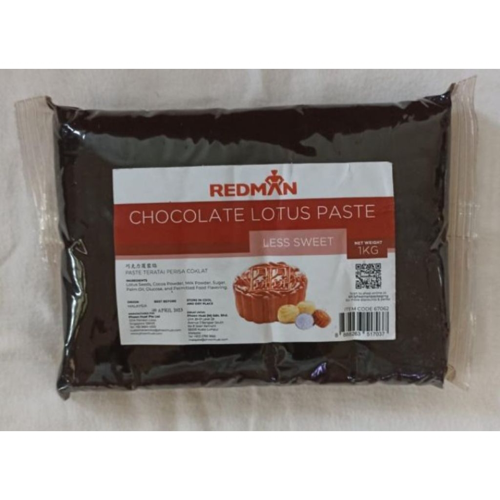 

Redman Mooncake Chocolate Lotus Paste Less Sweet 1Kg Pasta Isian Kue Bulan Filling Mooncake