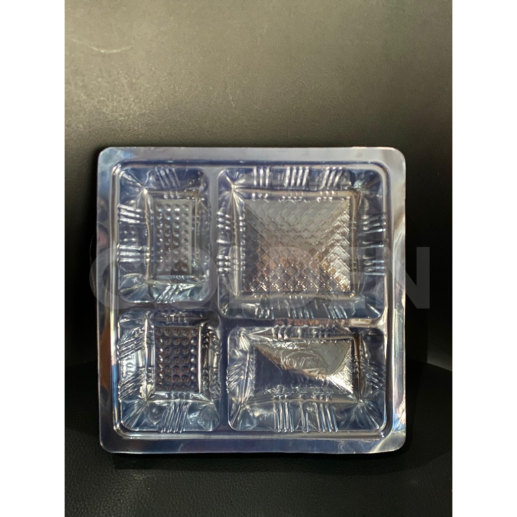 [100 pcs] Mika Vivo TM 18 Sekat 4 untuk dus nasi 18x18 / Mika Sekat 5 untuk dus nasi uk 18