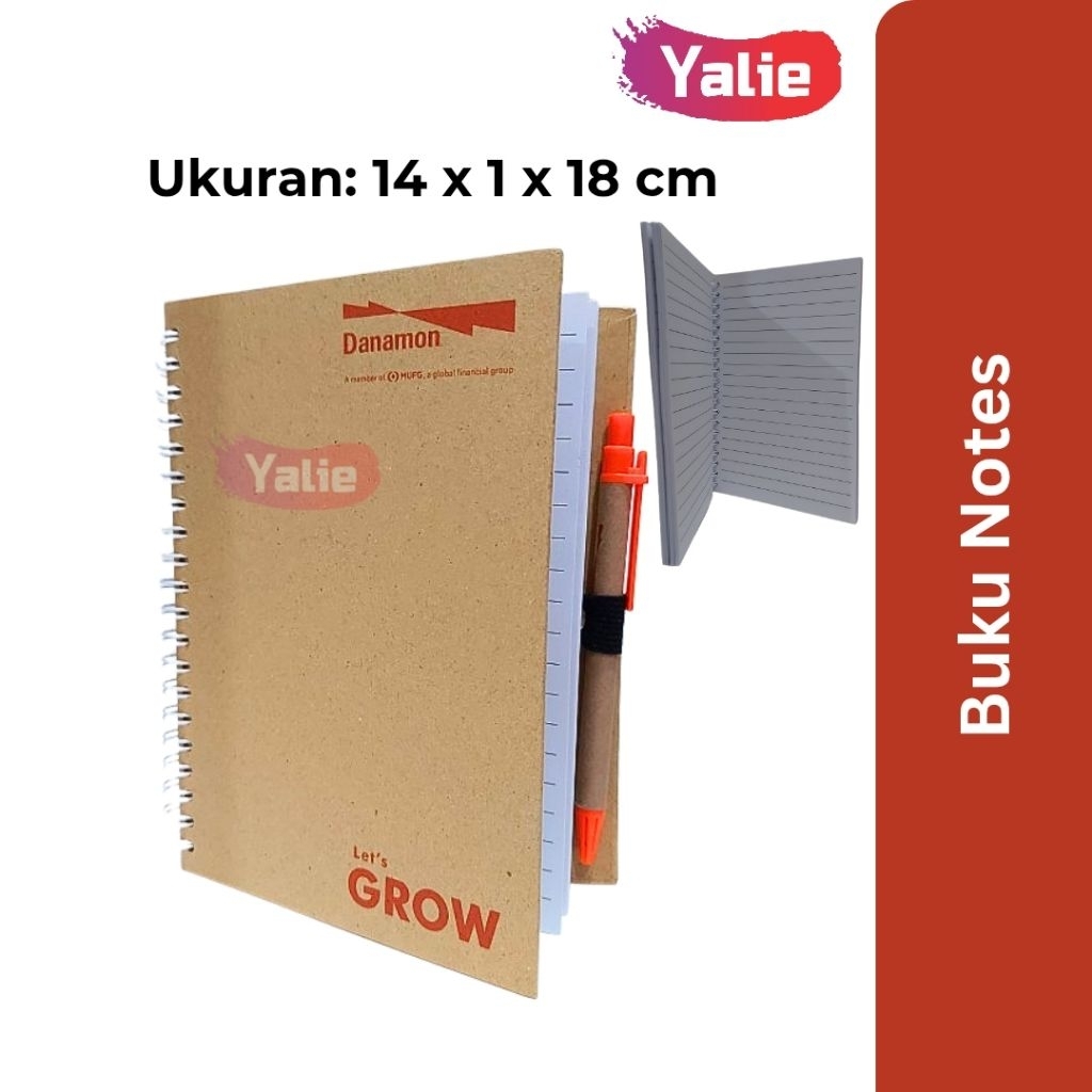 

Buku Notes Notebook Danamon Grow