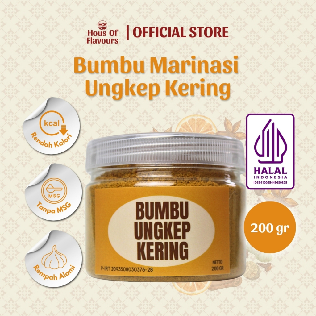 

BUMBU UNGKEP KERING 200gr By Hous Of Flavours